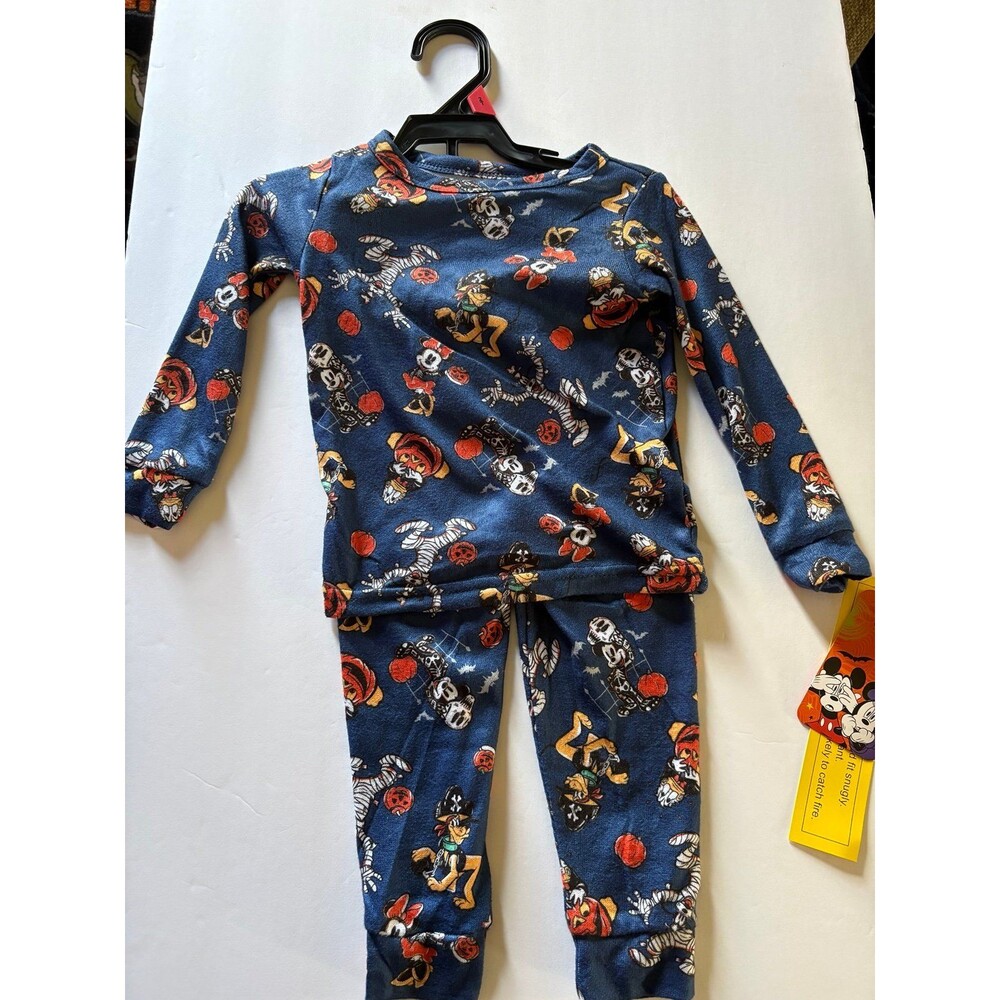 Disney Mickey Mouse Clubhouse Toddler Pajamas, Halloween 2 Piece Size 2T (B)